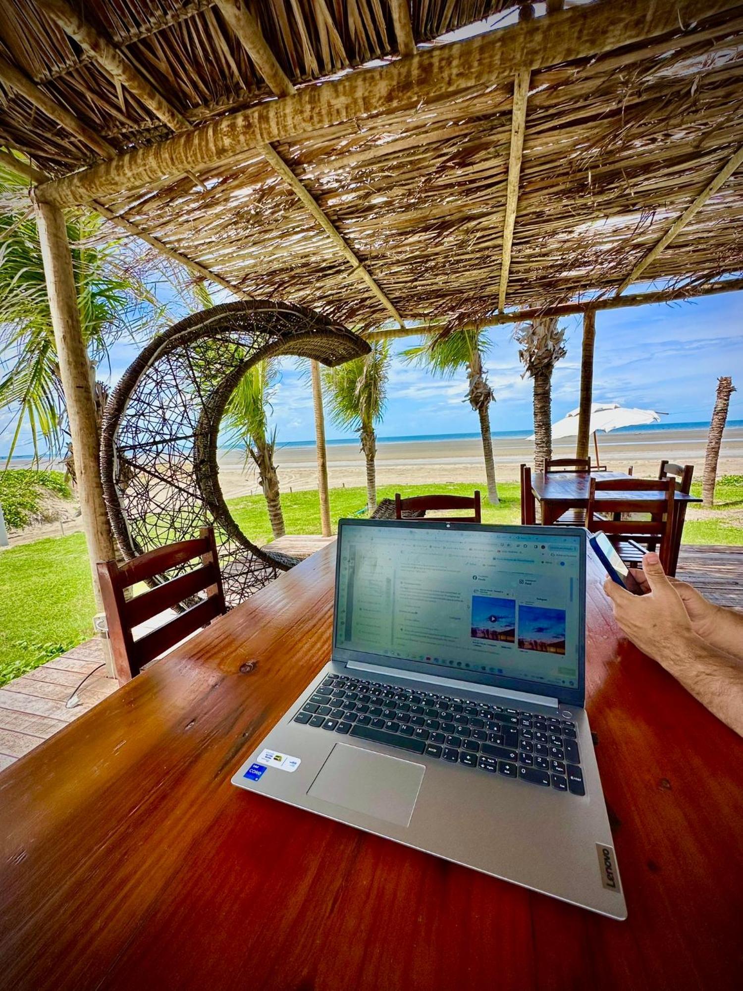 Seu Pedro Lounge Praia - Pousada E Kite Center Icapui Bagian luar foto